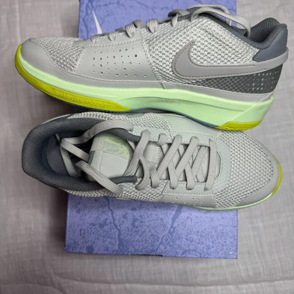 *Brand New* Boys JA Morant 1 Light Silver, Granite-Cyper Size 6.5Y